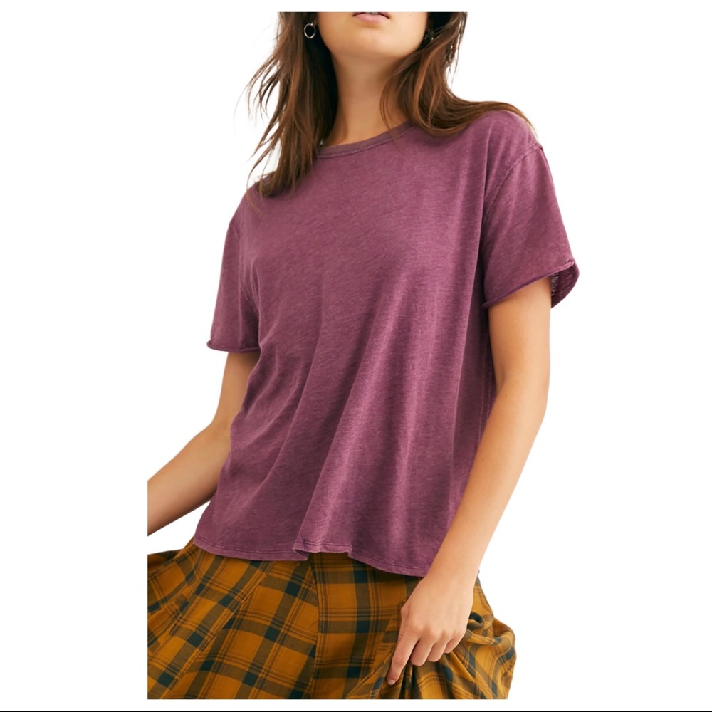FREE PEOPLE BOHO TEE FLOWY T-SHIRT TUNIC TOP A2C - Picture 10 of 15